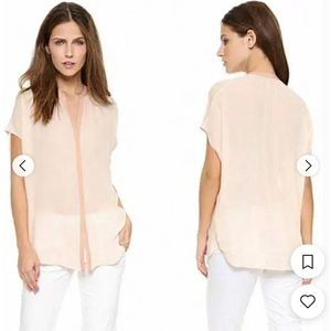 Vince 💯 silk peach blouse